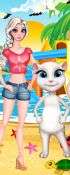 play Elsa And Angela Fun Surfing Time