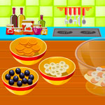 play Cooking Banana Blueberry Pudding