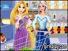 Elsa And Rapunzel Shopping