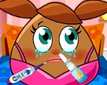 play Pou Girl Flu Care