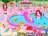 play Princess Pool Party Cleaning