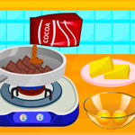 play Cooking Delicious Fudge Puddles Cake