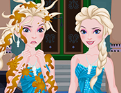 play Frozen Elsa Sled Accident