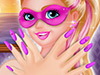 play Super Barbie Nails Design