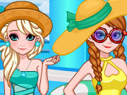 play Frozen Sisters Pool Party