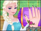 play Modish Elsa Nail Care