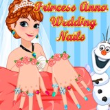 play Princess Anna Wedding Nails