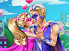 play Super Barbie Kissing