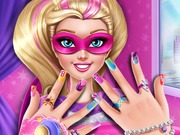 play Super Barbie Power Nails