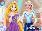 play Elsa And Rapunzel Party