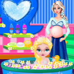 play Baby Elsa Bubble Bath