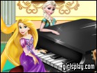 play Elsa And Rapunzel Piano Contest