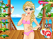 play Frozen Elsa Beach Prep