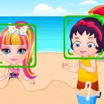 play Baby Barbie Beach Slacking