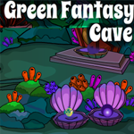 Green Fantasy Cave Escape Game