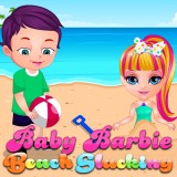 play Baby Barbie Beach Slacking