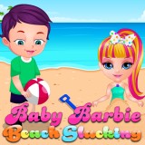 Baby Barbie Beach Slacking