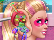 play Super Barbie Ear Doctor