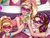 play Super Barbie Pyjama Party