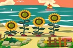 play Sunflower Beach Escape