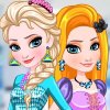 play Play Elsa And Rapunzel Matching Outfits