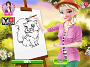 play Elsa Drawing Lessons