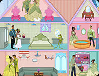 play Princess Tiana Wedding Doll House