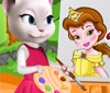 play Angela Painting Baby Belle