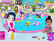 play Baby Princess Messy Swimming Pool