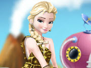 play Elsa Time Travel Phreistoric Age