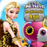 play Elsa Time Travel Prehistoric Age