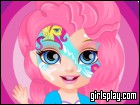 play Baby Barbie Little Pony Face Painting