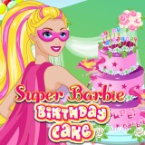 play Super Barbie Birthday Cake