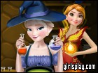 play Elsa And Anna Superpower Potions