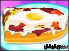 play French Bread Omelette Pizza