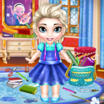 play Baby Elsa School Prep