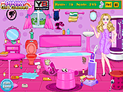 play Barbie Messy Bathroom