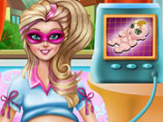play Super Barbie Maternity Doctor