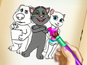 play Tom And Angela Coloring Book