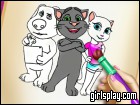 play Tom And Angela Coloring Book