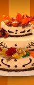 play Fall Wedding Cake Decor