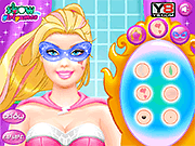 play Super Barbie Beard Shaving