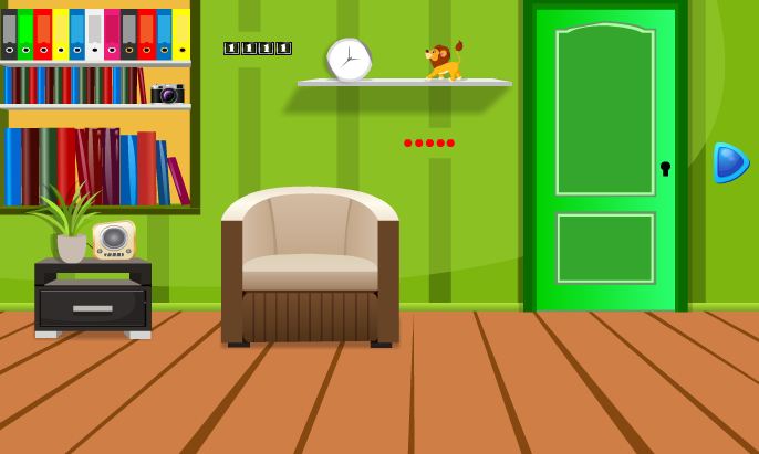 play Greenish Home Escape