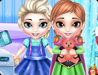 play Frozen Sisters Washing Toys