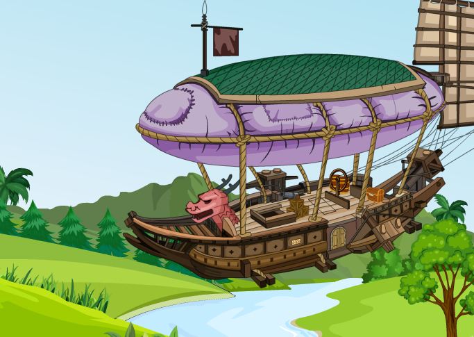 play Girlsgrace Flying Ship Escape