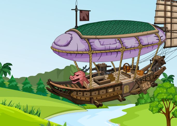 play Girlsgrace Flying Ship Escape