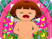 play Dora Diaper Change