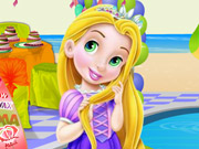 play Baby Rapunzel Pool Party