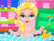 play Baby Elsa Bubble Bath