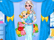 play Elsa Baby Room Cleaning